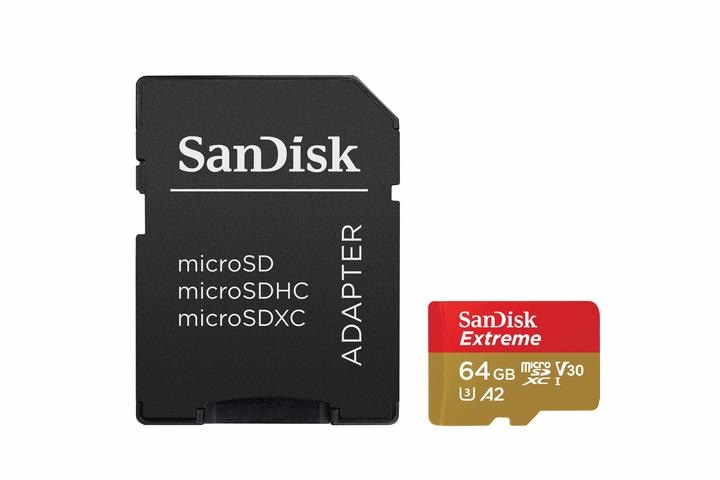 Карта памяти SanDisk Extreme microSD Card 64 GB для Osmo Action-1