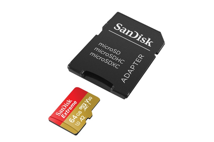 Карта памяти SanDisk Extreme microSD Card 64 GB для Osmo Action-3