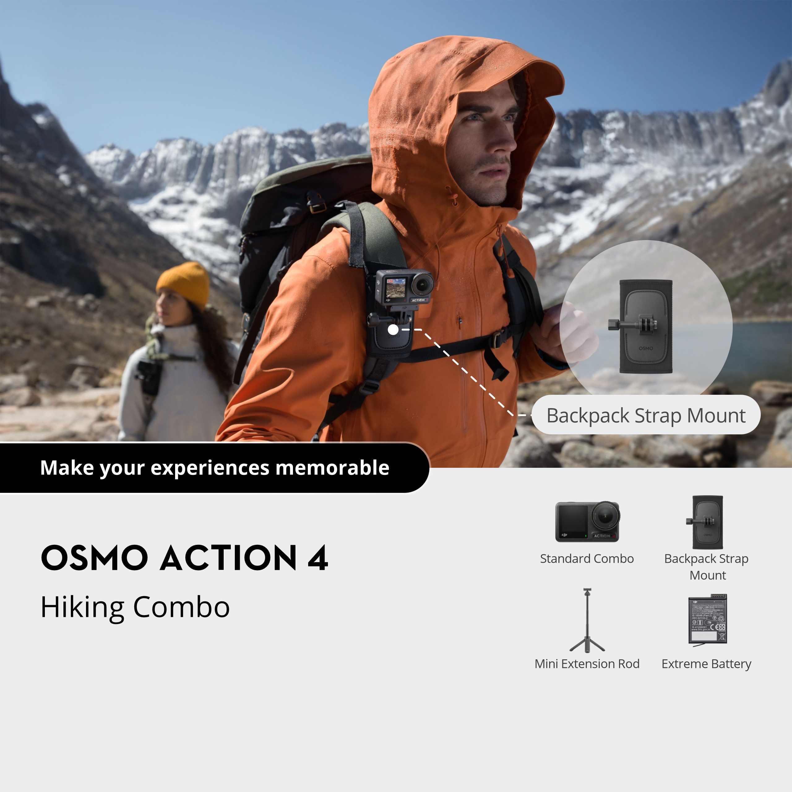 Экшн-камера DJI Osmo Action 4 Hiking Combo-10
