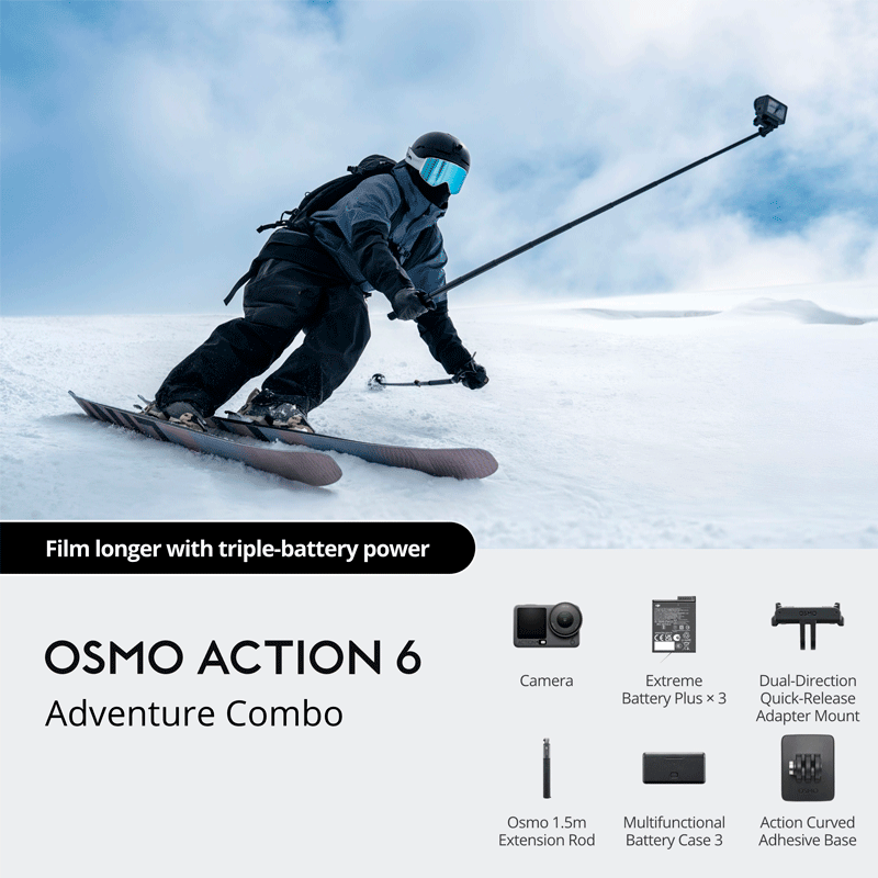 OAC6-ADV-1 Экшн-камера DJI Osmo Action 6 Adventure Combo-1