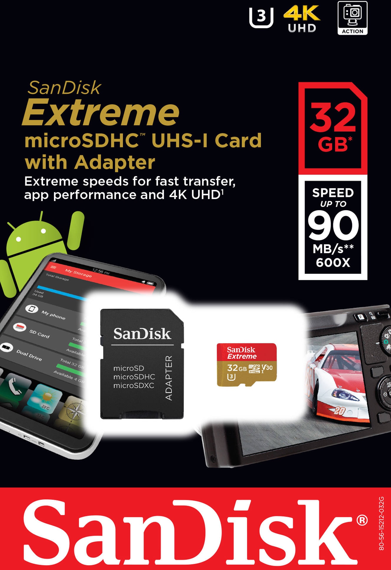 Карта памяти microSD SanDisk Extreme 32 Гб-3