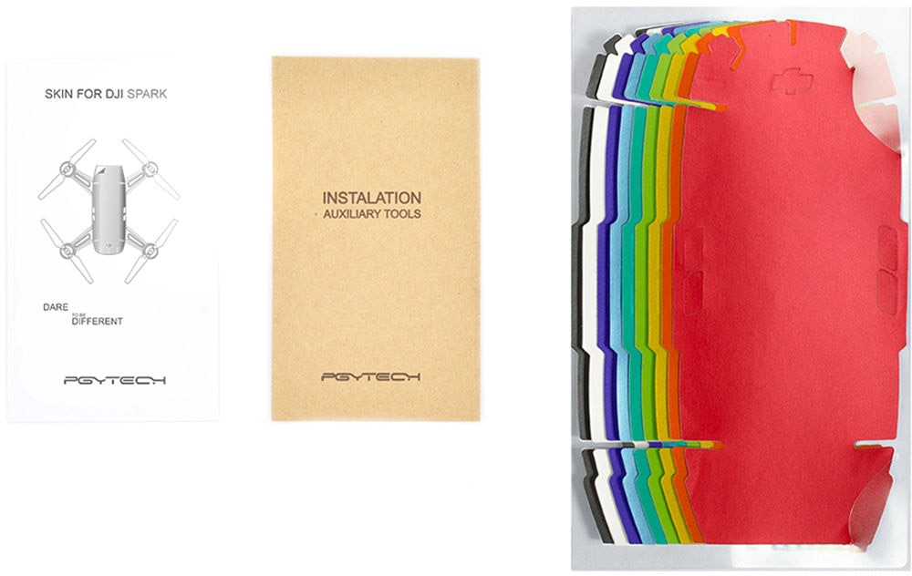 Набор полноцветных наклеек PGYTECH Skin Colorful Set для DJI Spark-2