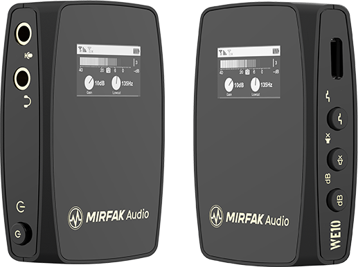 Микрофон Mirfak Audio WE10 Dual Channel Compact Wireless Mic-5